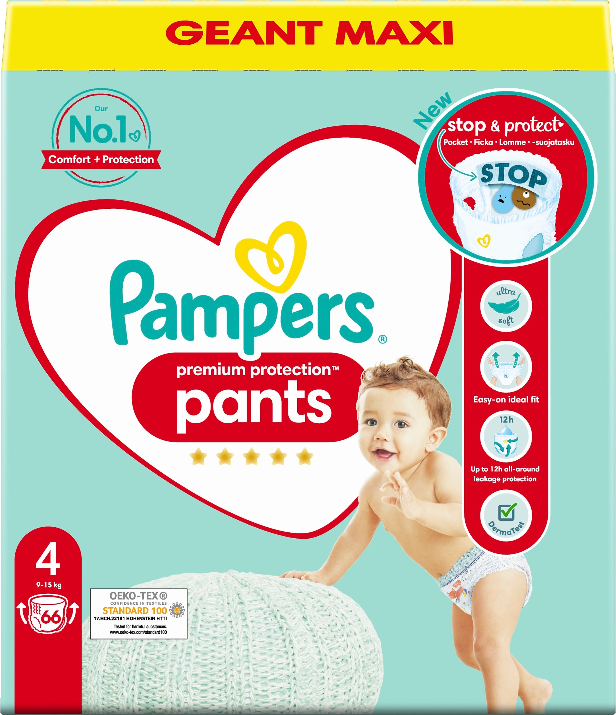 Pampers Premium Protection Pants 4 (9-15kg) 66 st