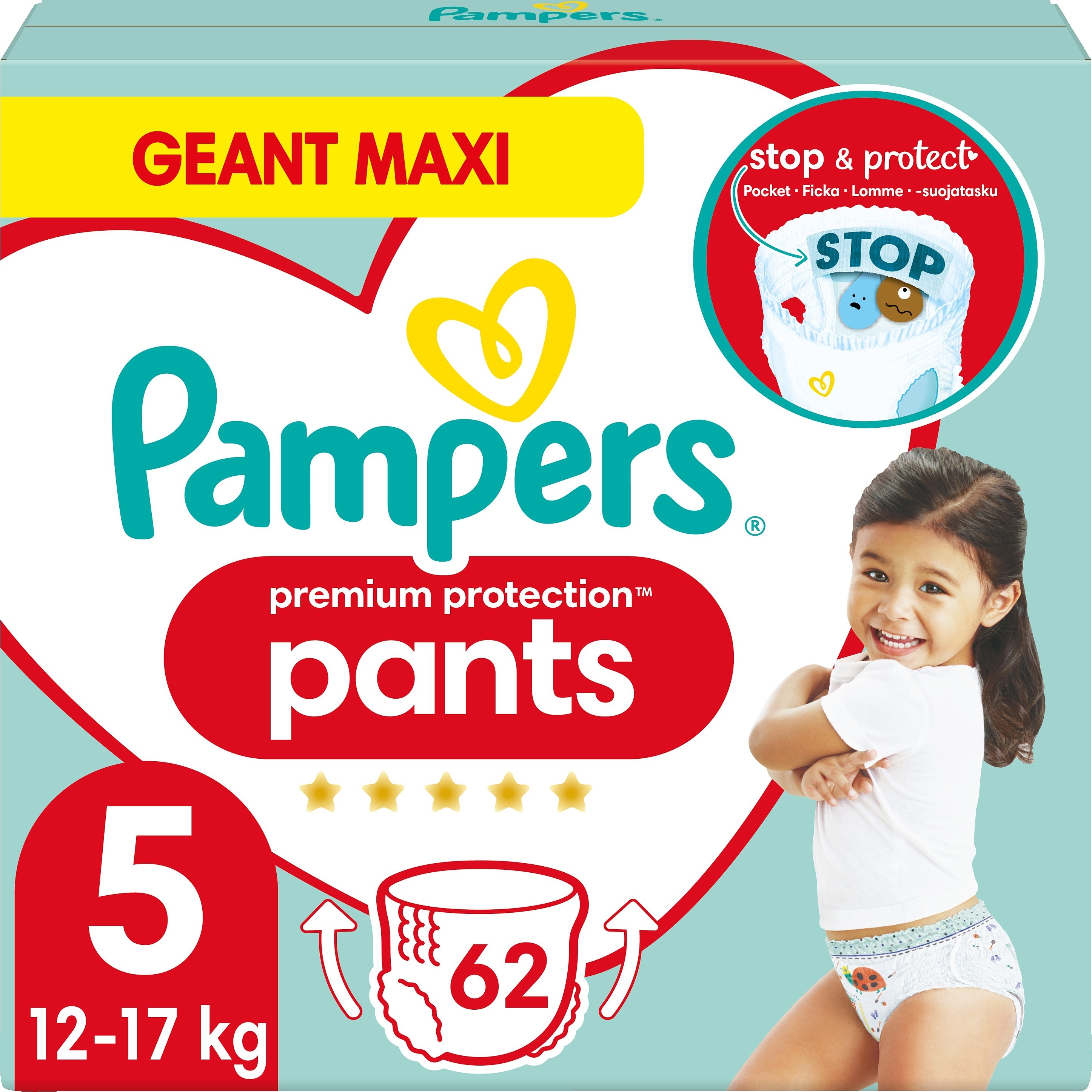 Pampers Premium Protection Pants 5 (12-17kg) 62 st