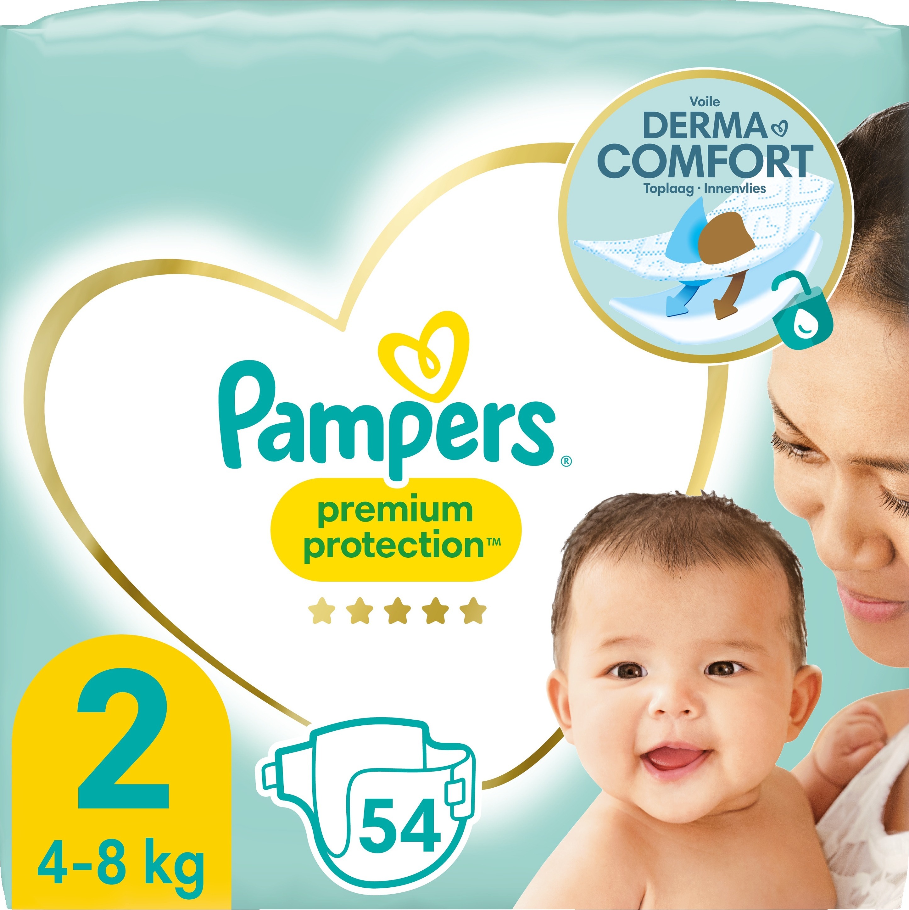 Pampers Premium Protection 2 (2-8kg) 54 st