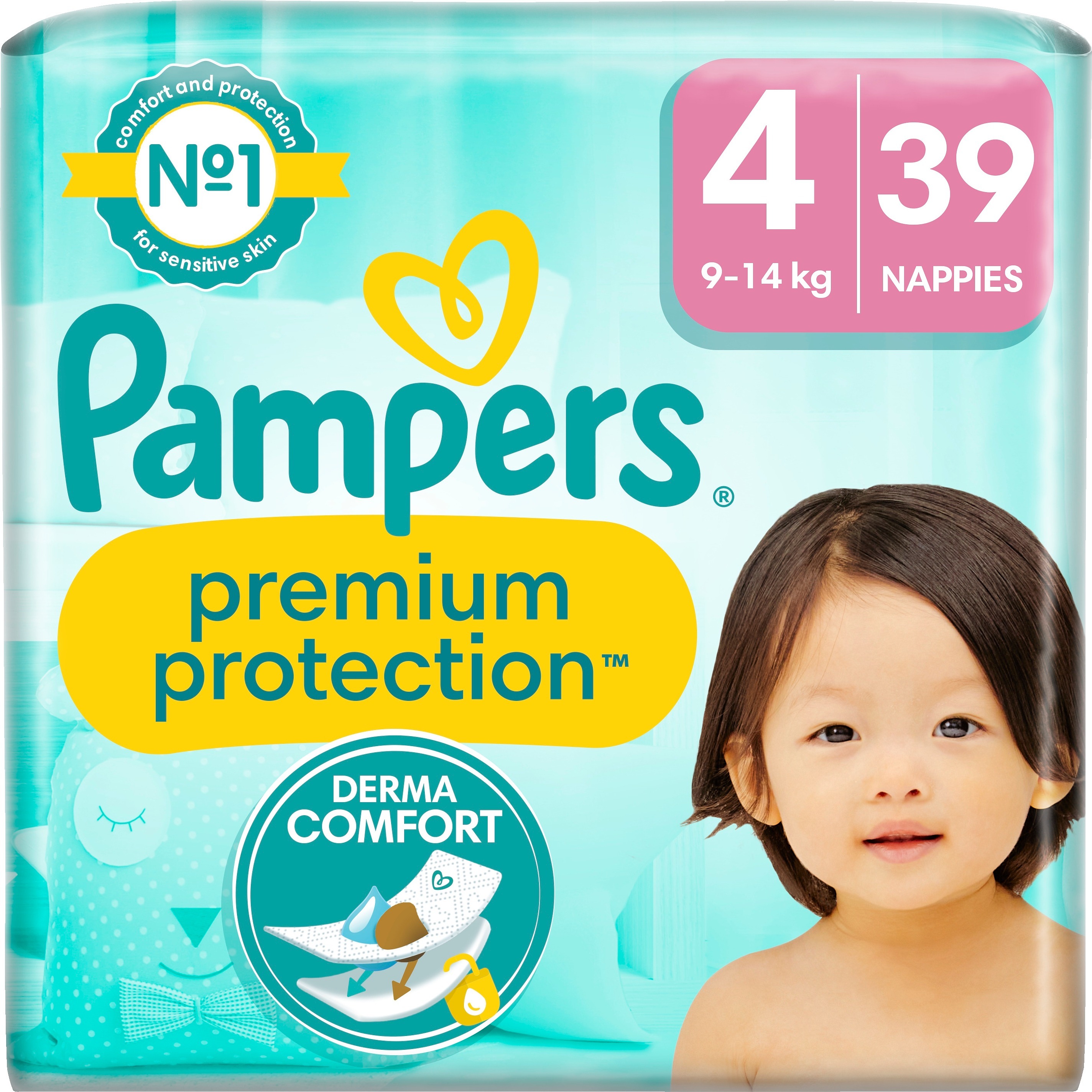 Pampers Premium Protection S4 (9-14kg) 39 st