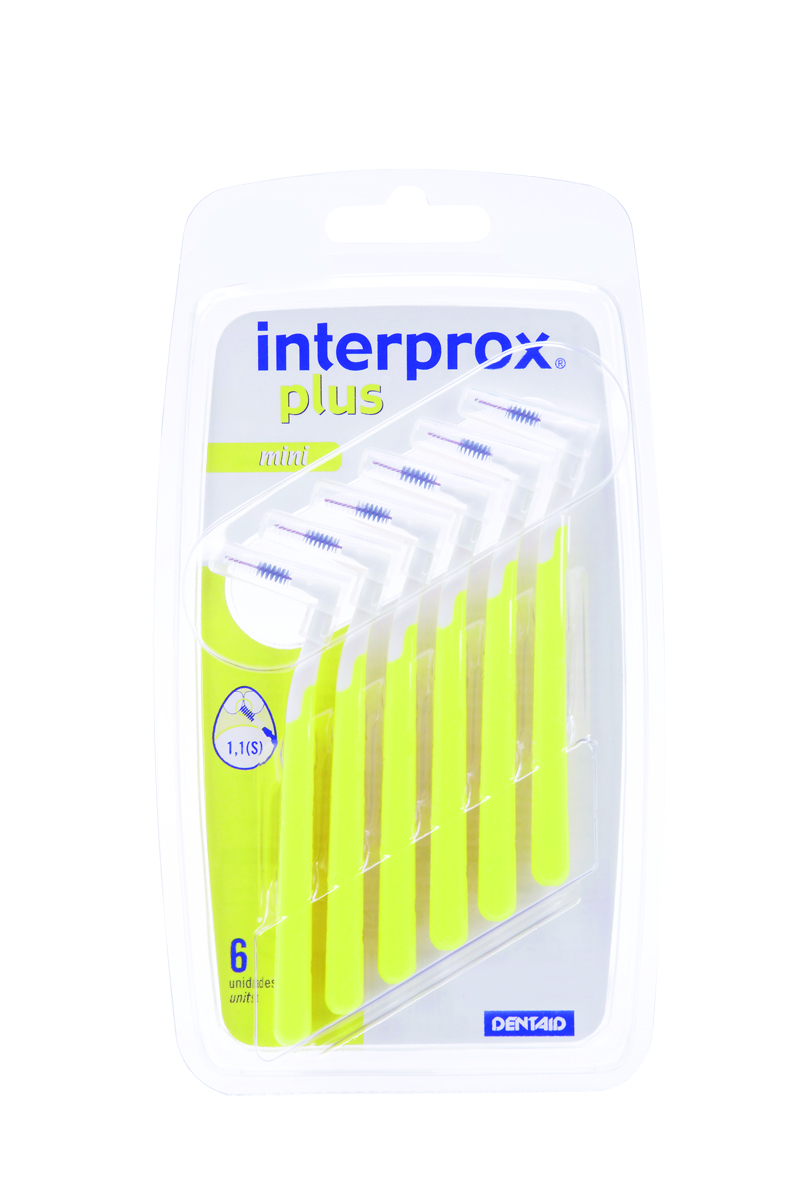 Interprox Vinkel Plus Mini Mellanrumsborste Gul 0,7 mm 6 st