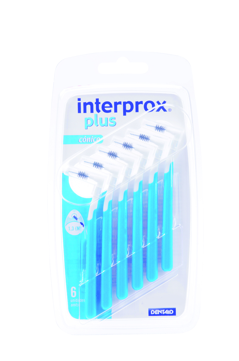 Interprox Vinkel Plus Conical Mellanrumsborste Blå 0,8 mm 6 st