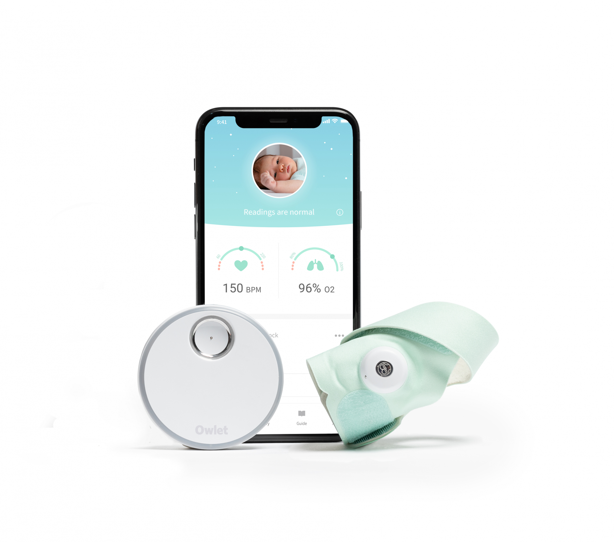 Owlet Smart Sock 3 Babylarm Mint