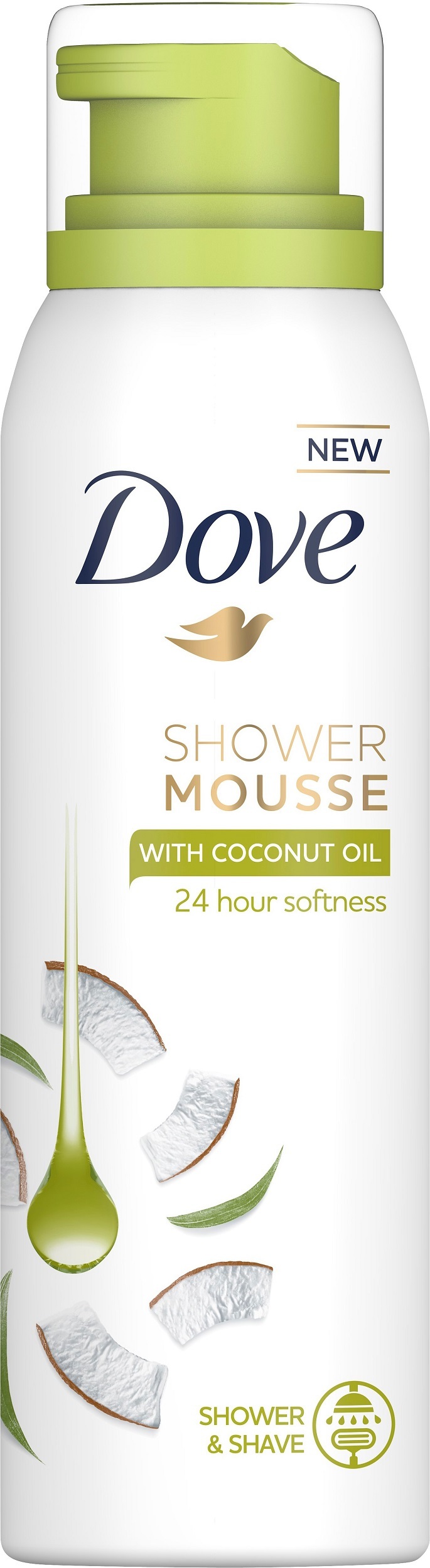 Köp Dove Shower Mousse Coconut Oil 200 ml Apohem
