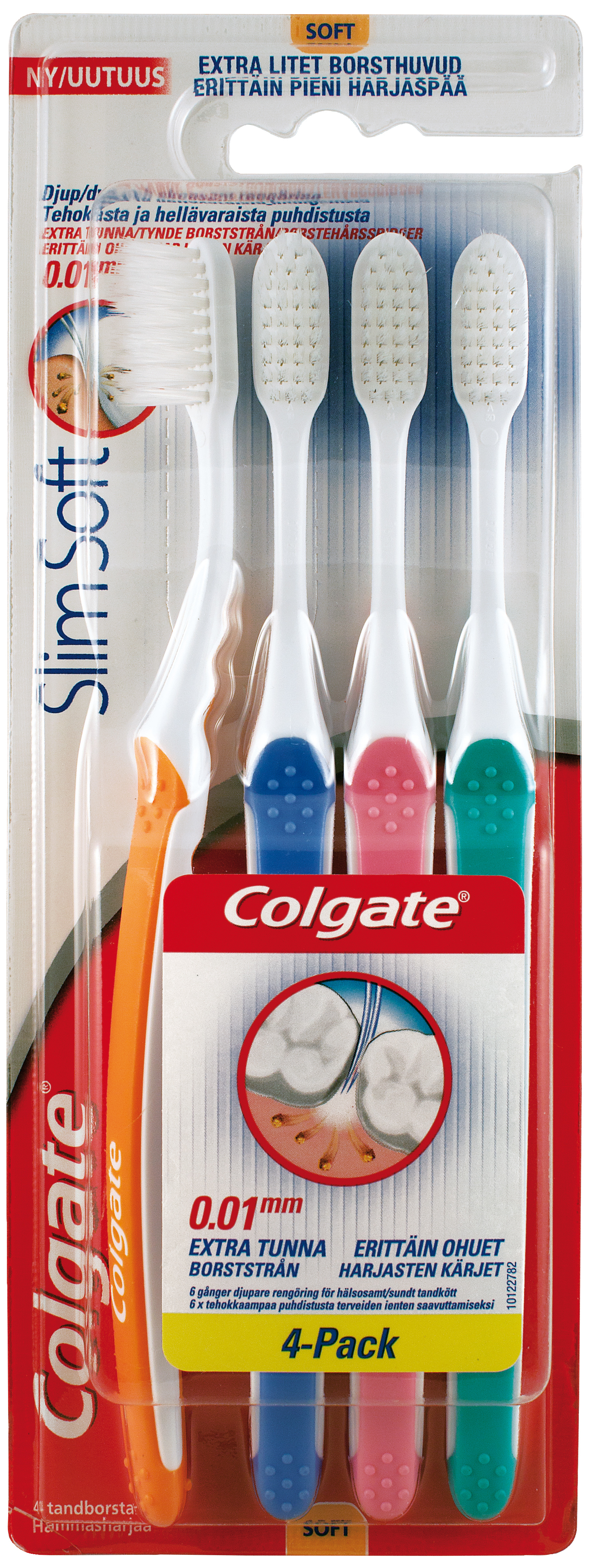 Colgate Tandborste slim soft 4 st