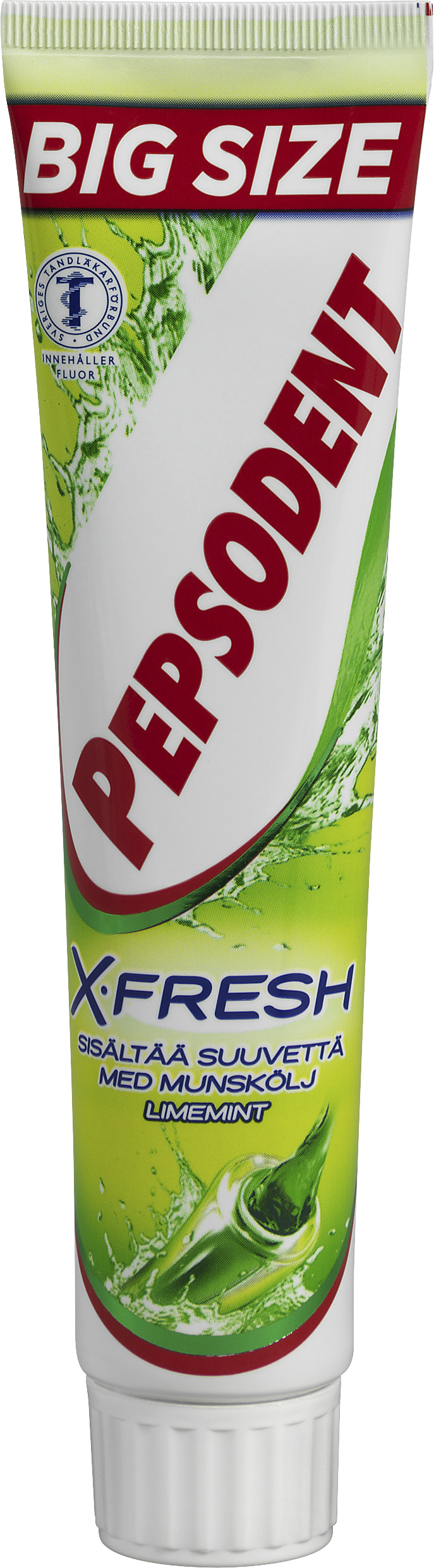Pepsodent Tandkräm x-fresh limemint 125 ml