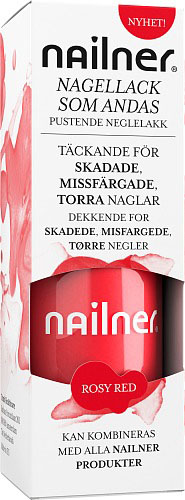 Nailner Nagellack Rosy Red 8 ml