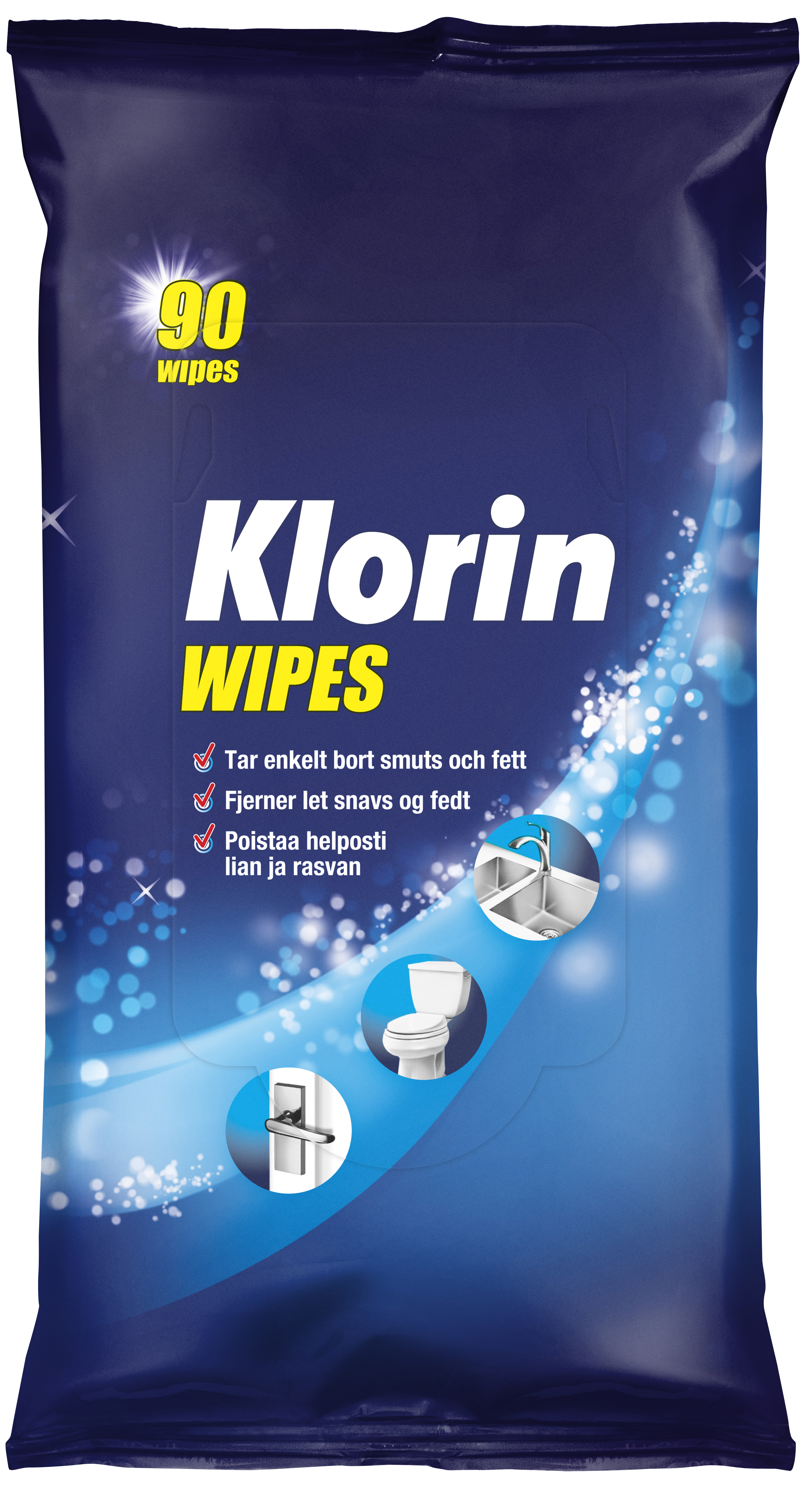 Klorin Wipes 90 st