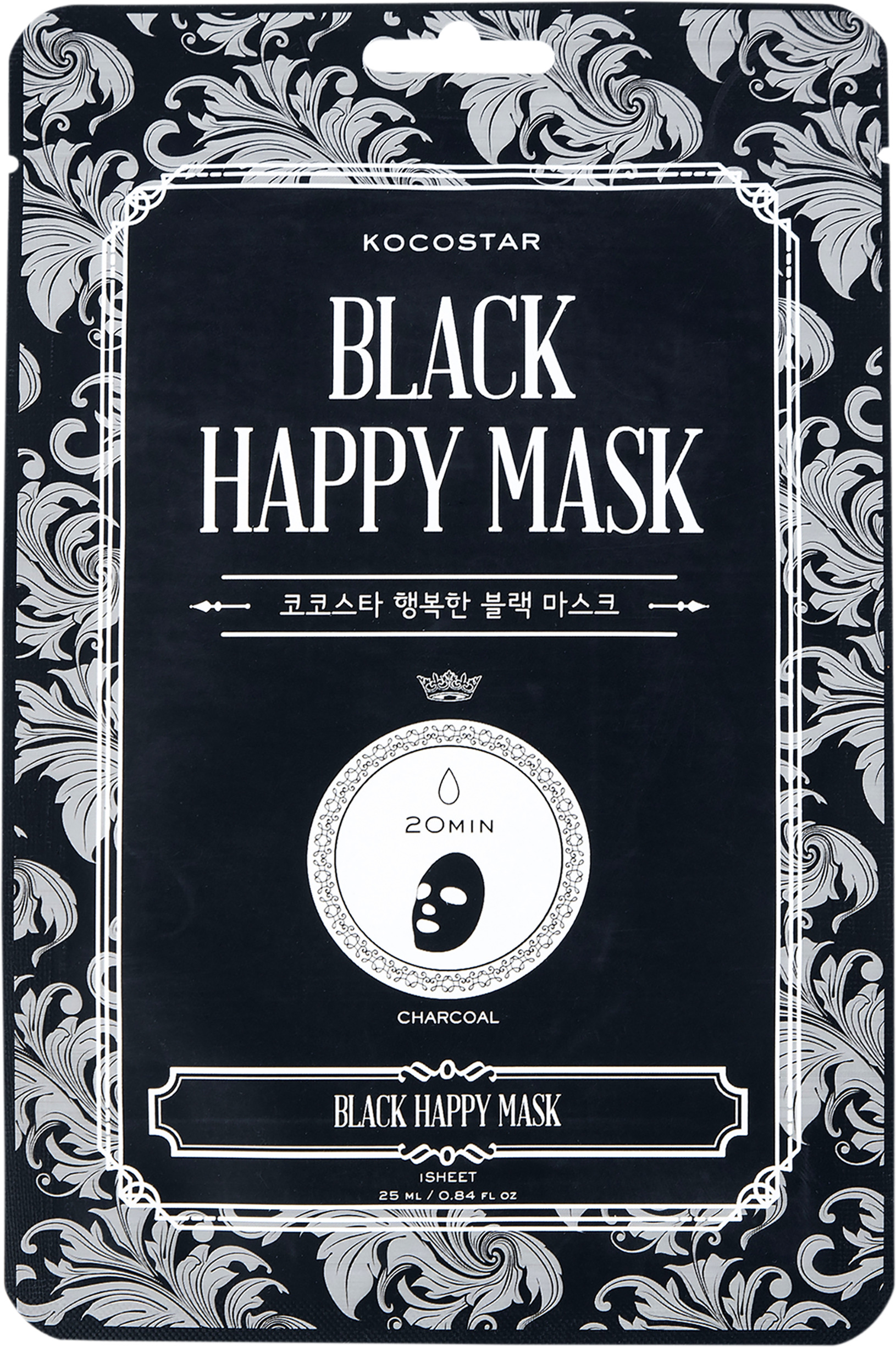 KOCOSTAR Black Happy Mask 1 st