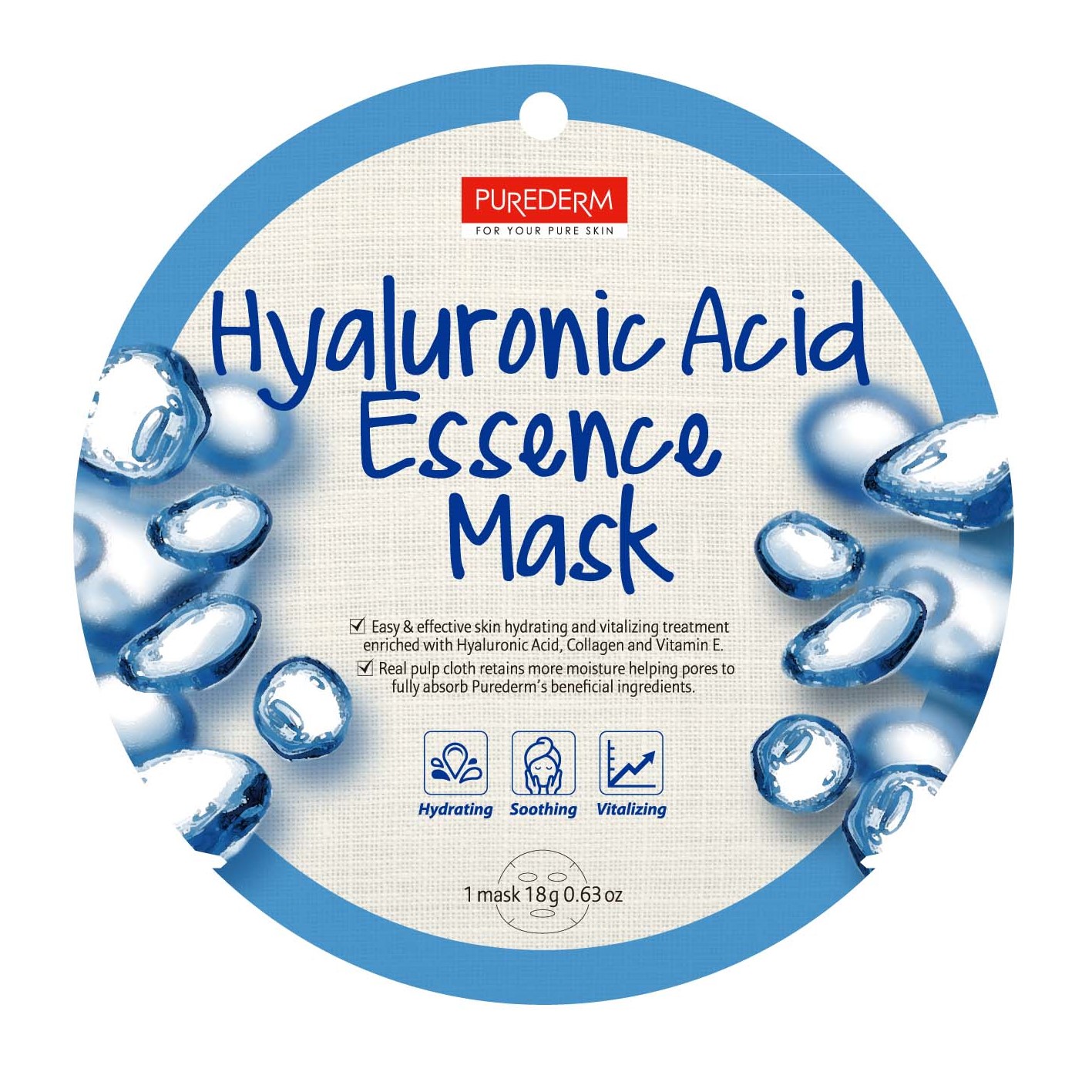 Purederm Hyaluronic Acid Essence Mask 1 st