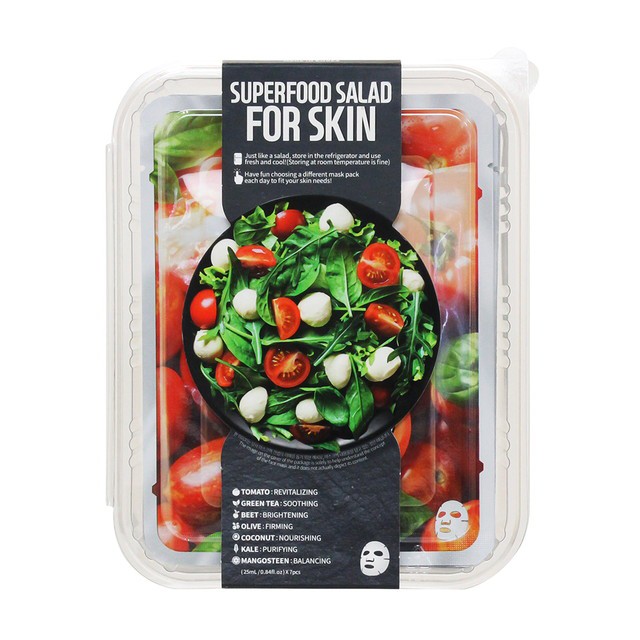 Superfood Salad Set 7 Sheet Masks Tomato Mix