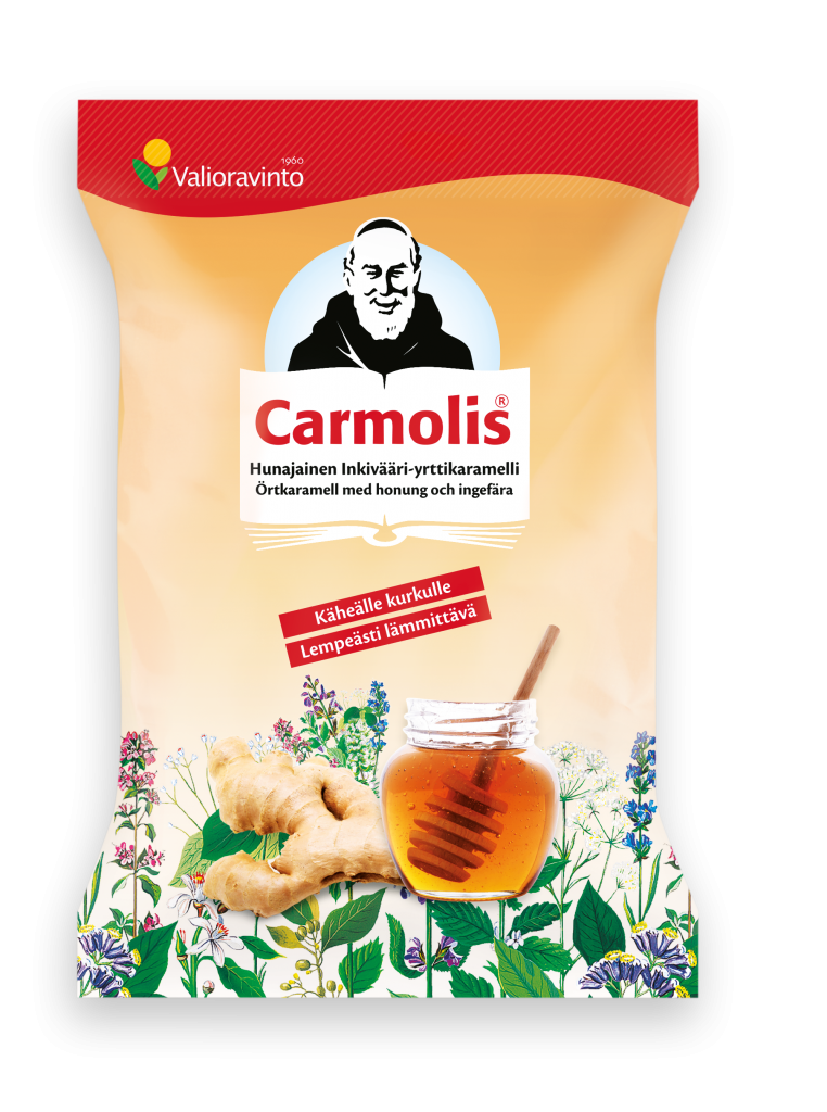 Carmolis Örtkaramell Ingefära Honung 72 g