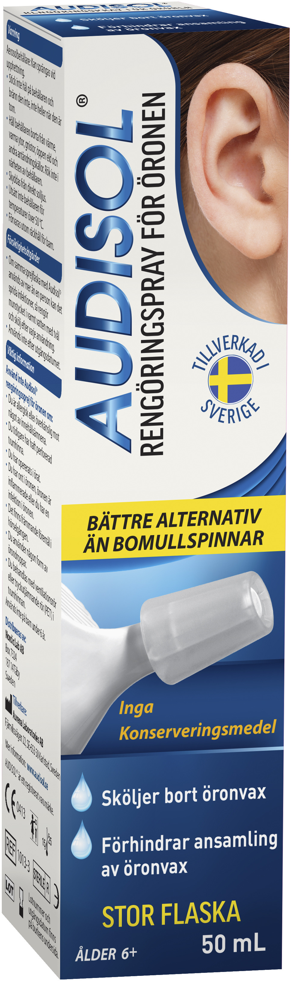 Audisol Rengöringspray Öron 50 ml