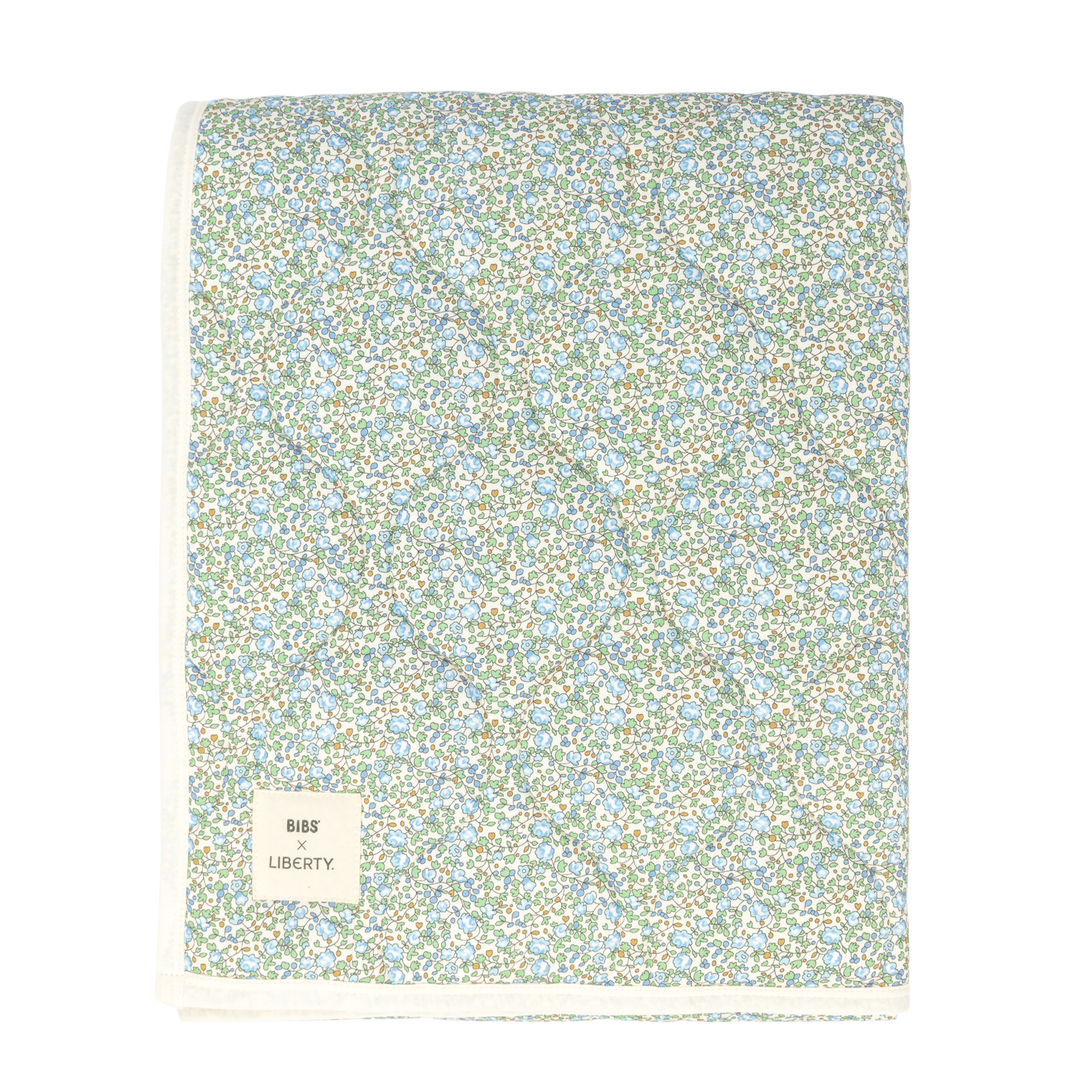 BIBS x Liberty Quilted Blanket Eloise Ivory