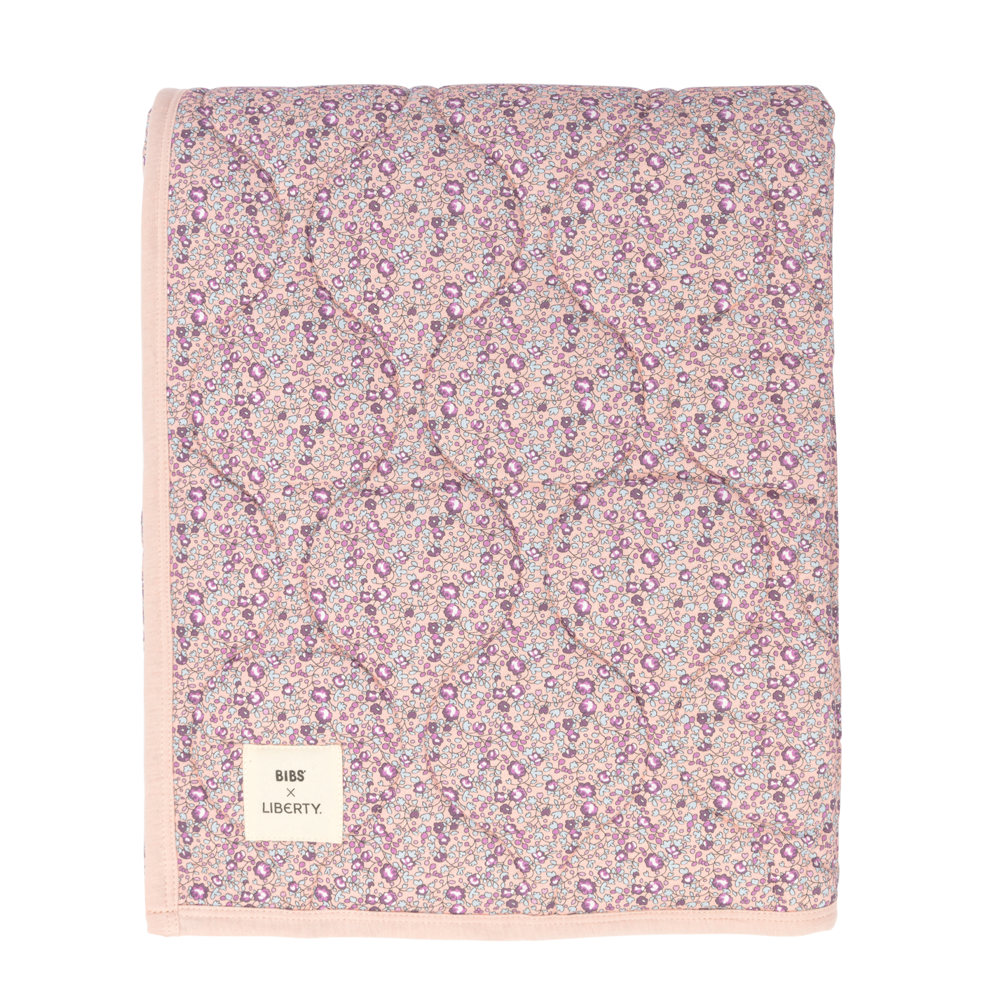 BIBS x Liberty Quilted Blanket Eloise Blush 1 st