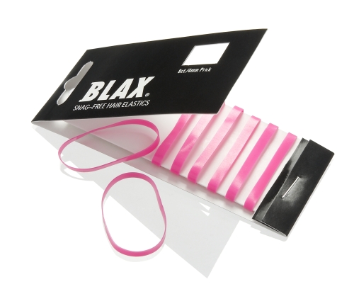 BLAX Snagg-Free Hair Elastics 4 mm Pink 8 st