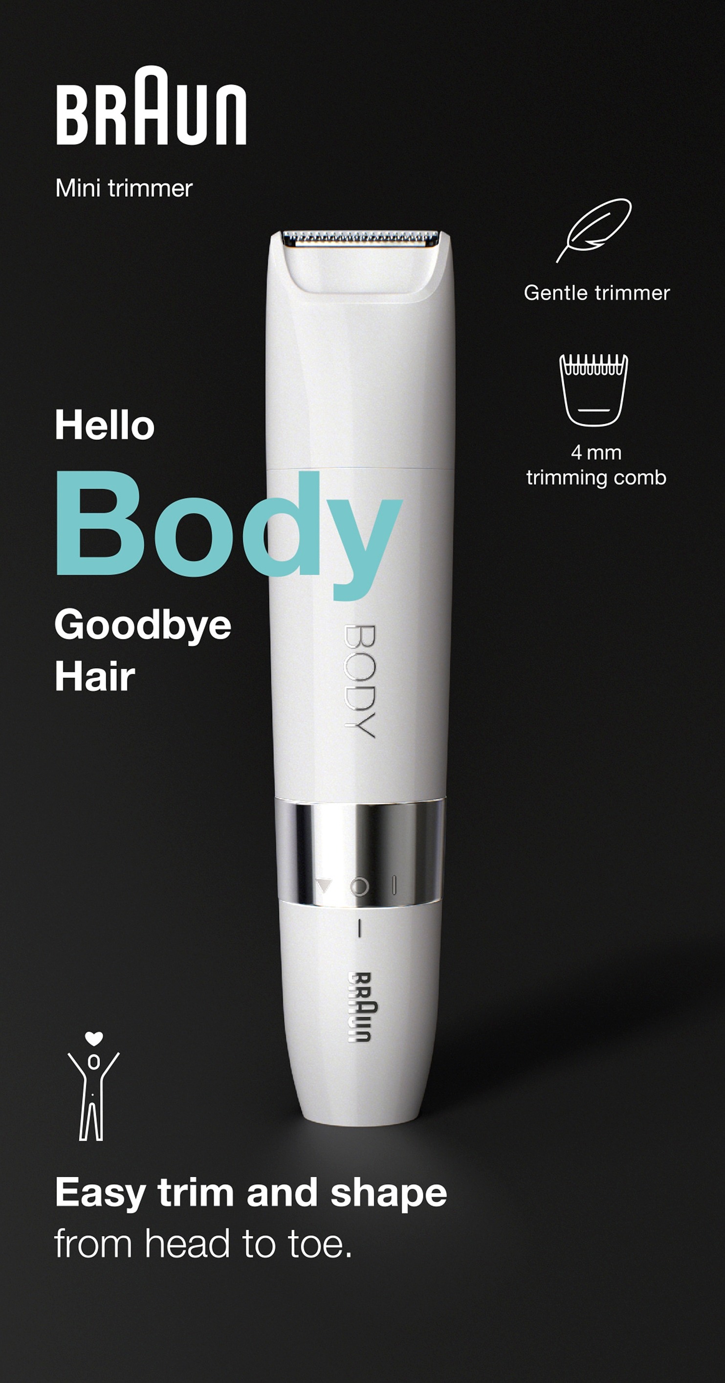 Braun Body BS1000 Mini Trimmer 1 st