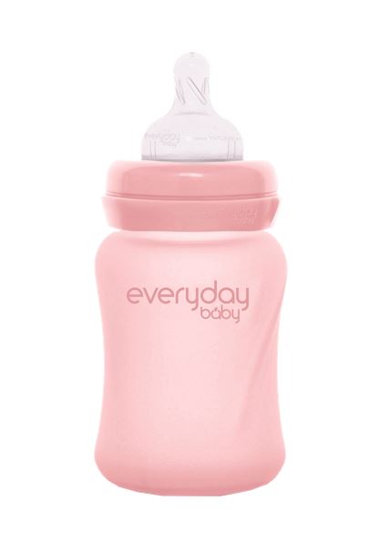 Everyday Baby Nappflaska Glas Healthy+ Rose Pink 150 ml