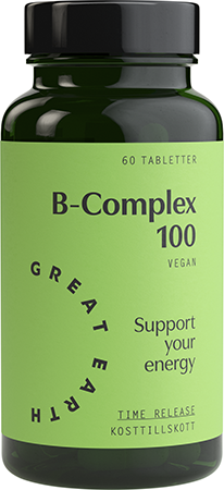 Great Earth B-Complex 100mg 60 tabletter