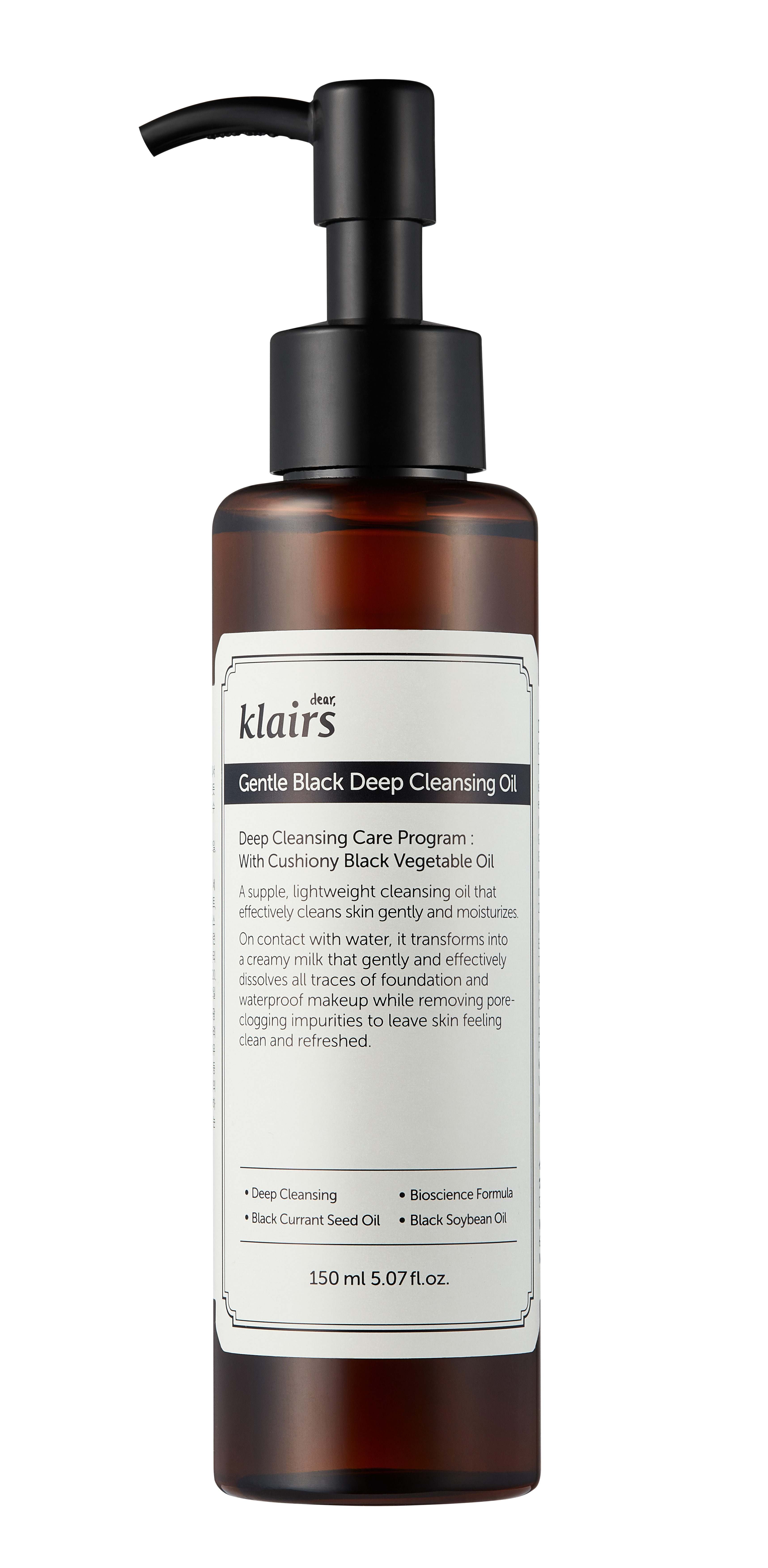 Klairs Gentle Black Deep Cleansing Oil 150 ml
