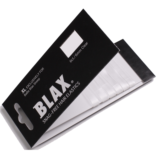 BLAX Snagg-Free Elastics XL 8 mm Clear 6 st