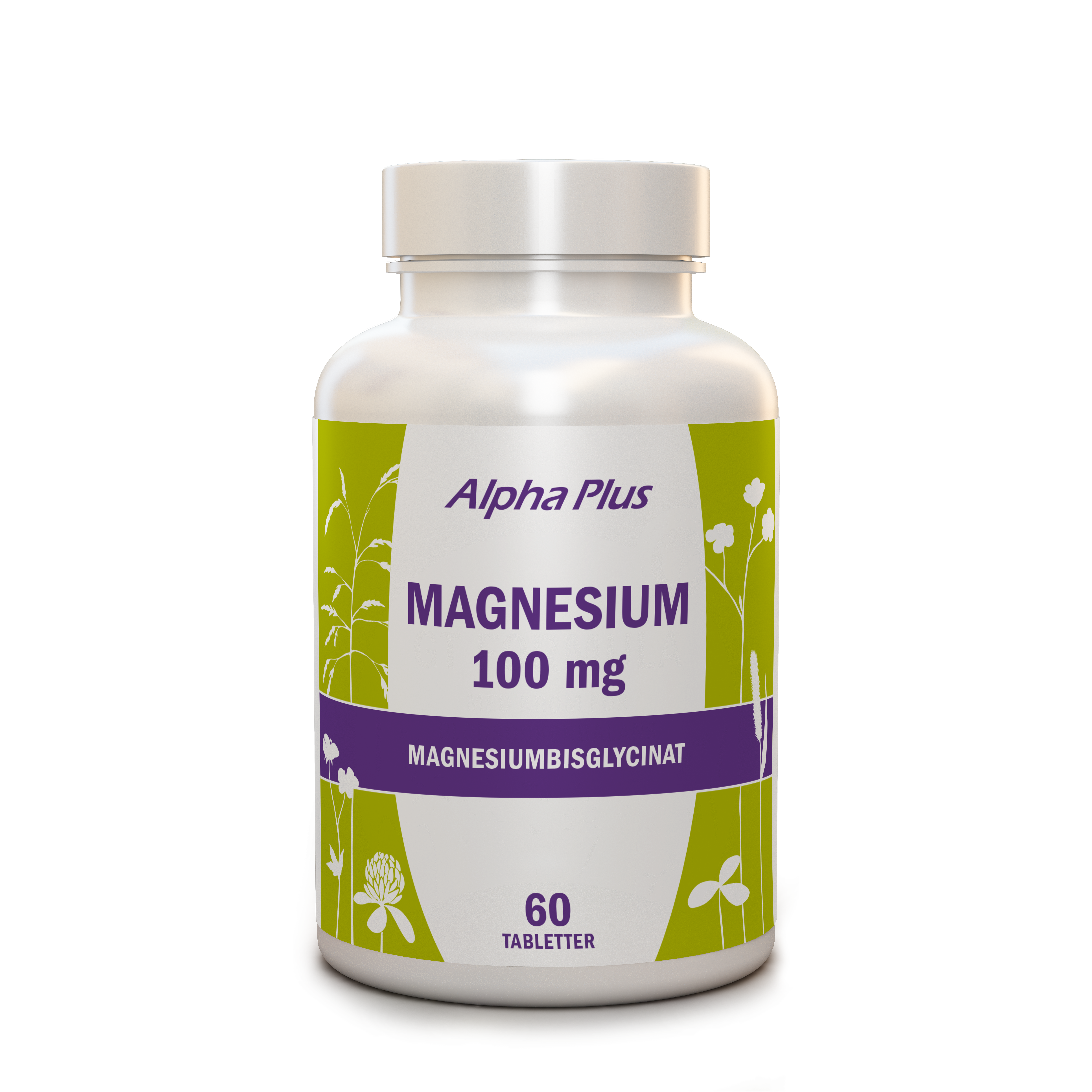 Köp Alpha Plus Magnesium 100 mg 60 tabletter Apohem