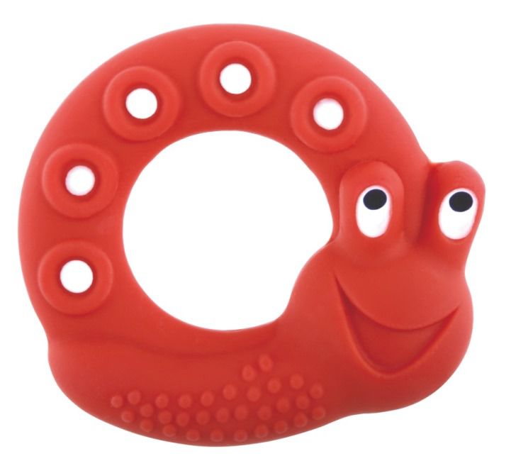 MAM Bitring Lucy The Snail 2+ Månader Naturgummi Röd 1 st