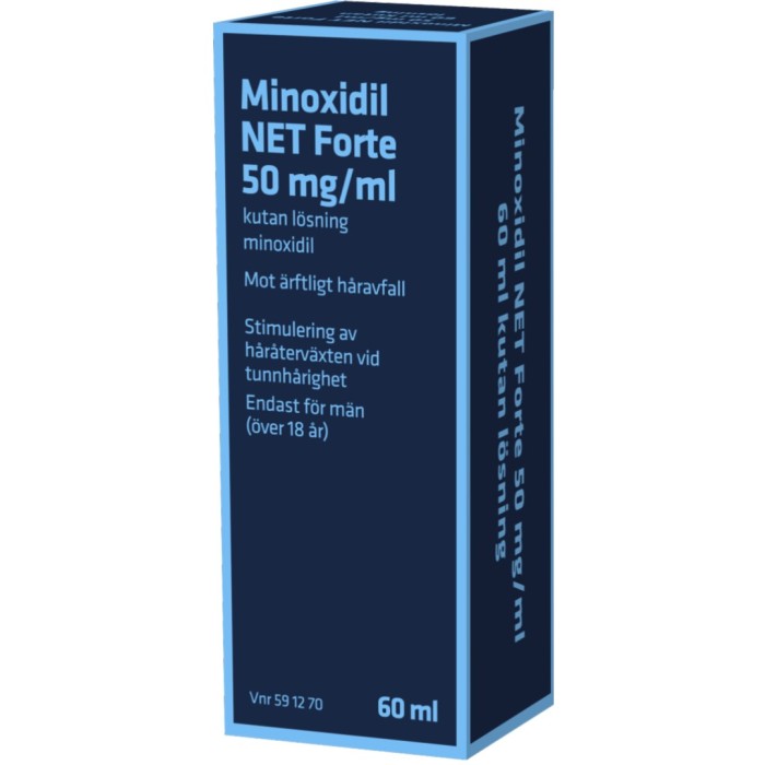 NET Minoxidil NET Forte 50mg/ml Kutan Lösning 60 ml