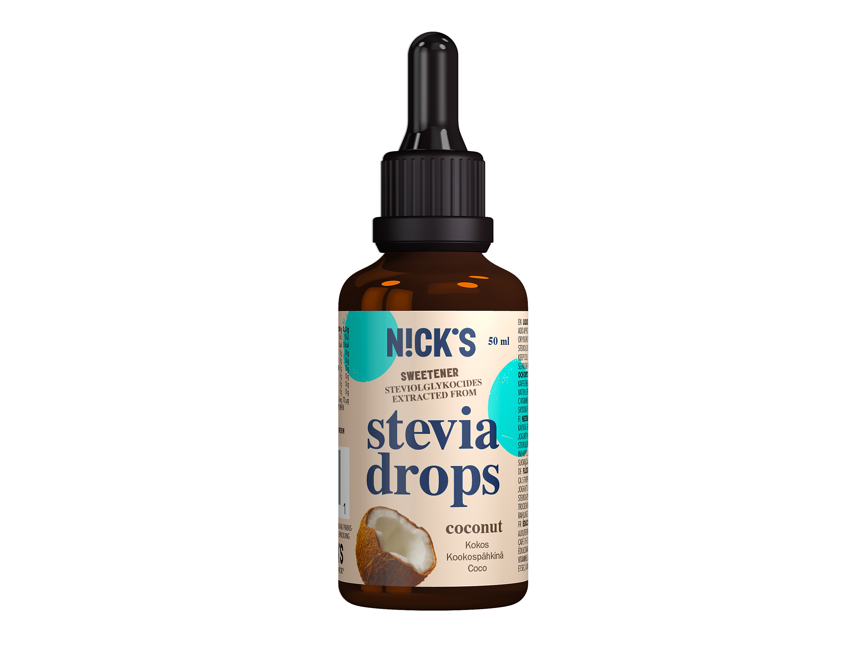 Nick's Coconut Stevia Drops 50 ml