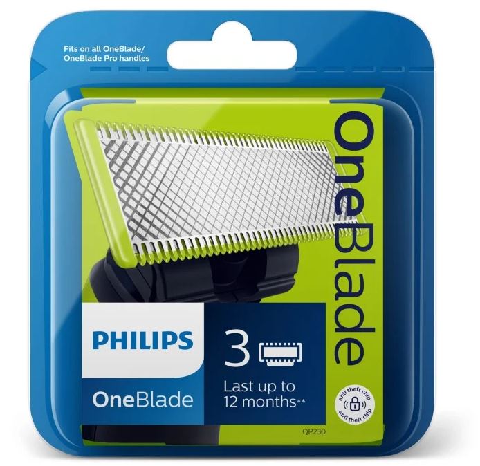 Philips OneBlade QP230 Ersättningsblad 3 st