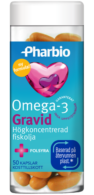Pharbio Omega-3 Gravid 50 kapslar