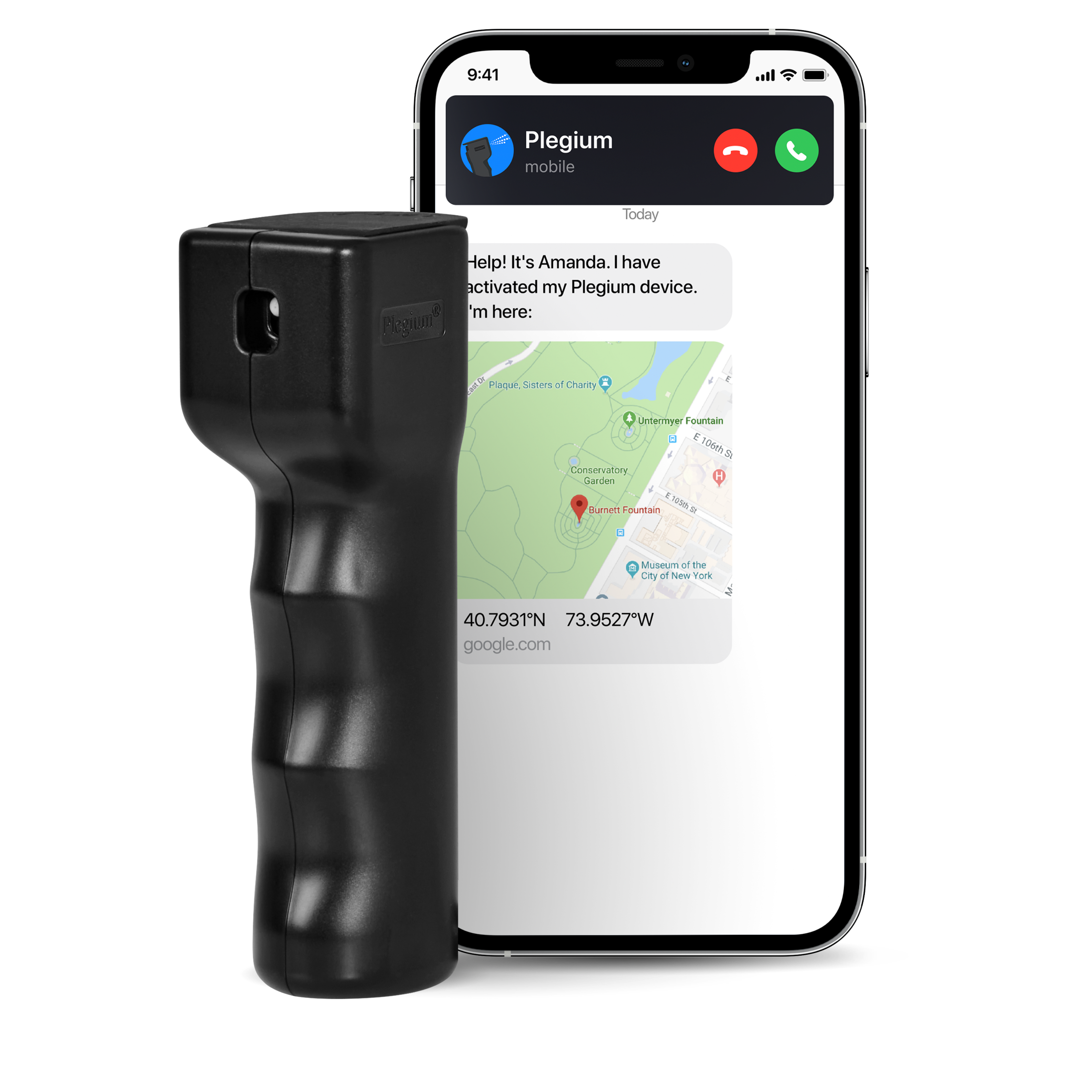 Plegium Smart Mini Försvarsspray Svart 1 st