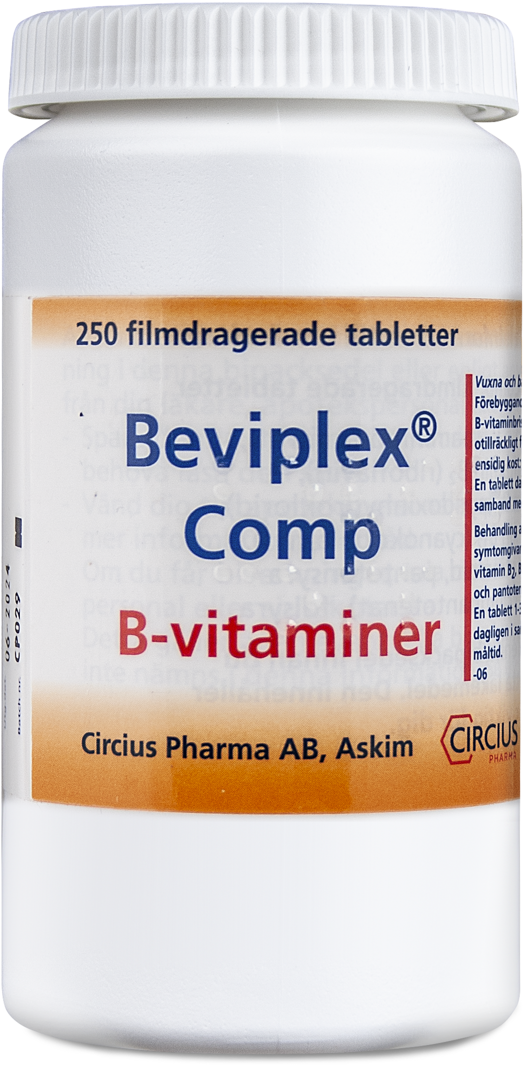 Beviplex Comp 250 tabletter