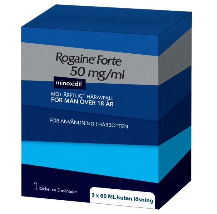 Rogaine Forte Kutan Lösning 50mg/ml 3 x 60 ml