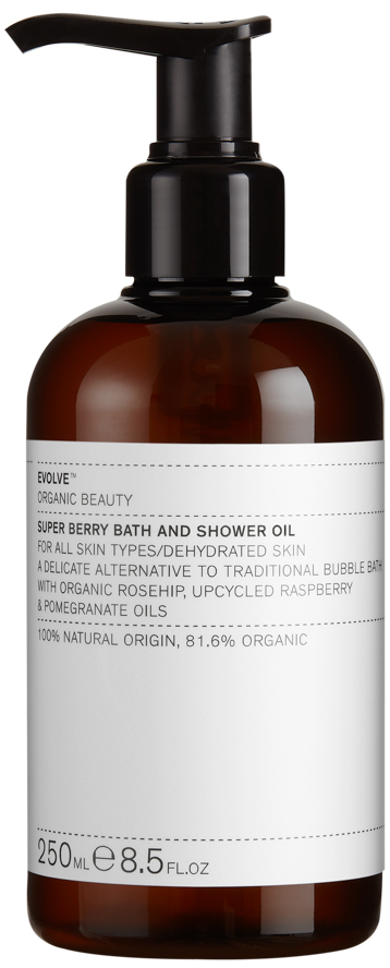 K p Evolve Organic Beauty Super Berry Bath Shower Oil 250 Apohem