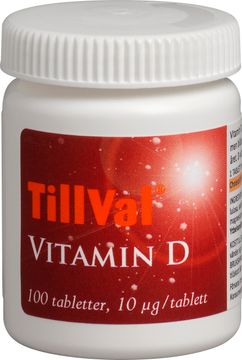 TillVal 10 µg D-vitamin 100 tabletter