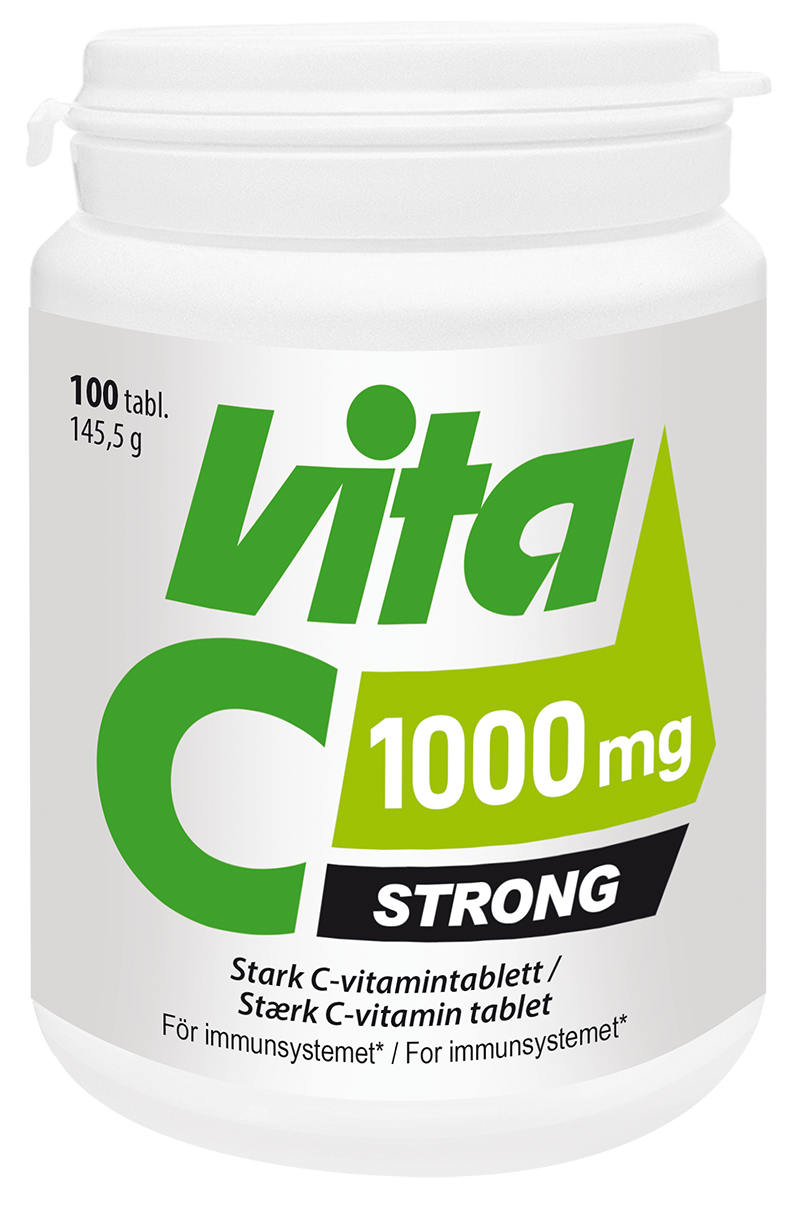 Vita-C Strong 1000 mg 100 tabletter